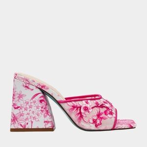 Betsey Johnson Pink Floral Heels